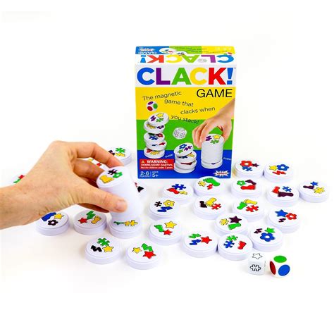 clackers dice game|AMIGO Clack! Categories, Kids Magnetic Stacking Game for .